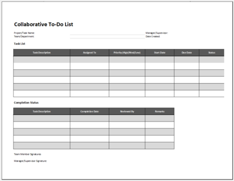 Collaborative To-Do list